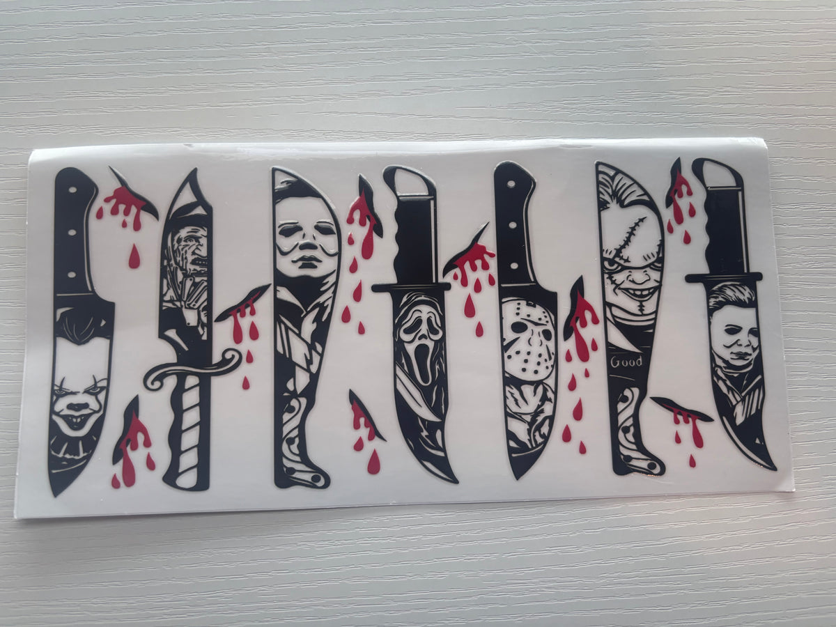 Classic Horror Knife Faces Wrap